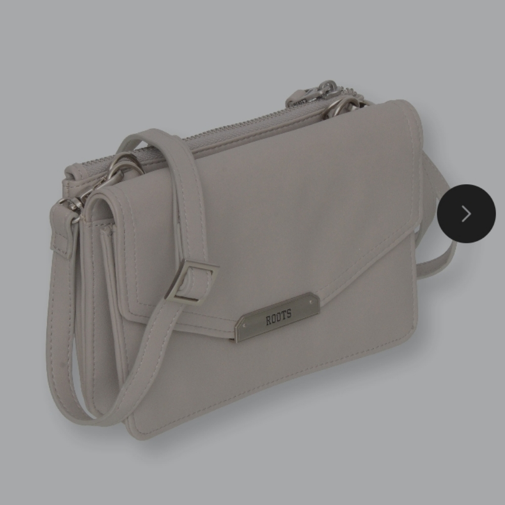 ROOTS Rfid 2 in 1 Wallet on a String Light Taupe
